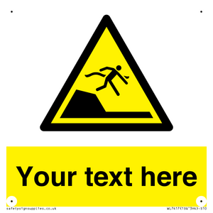 Custom Warning sudden drop in swimming or leisure pools